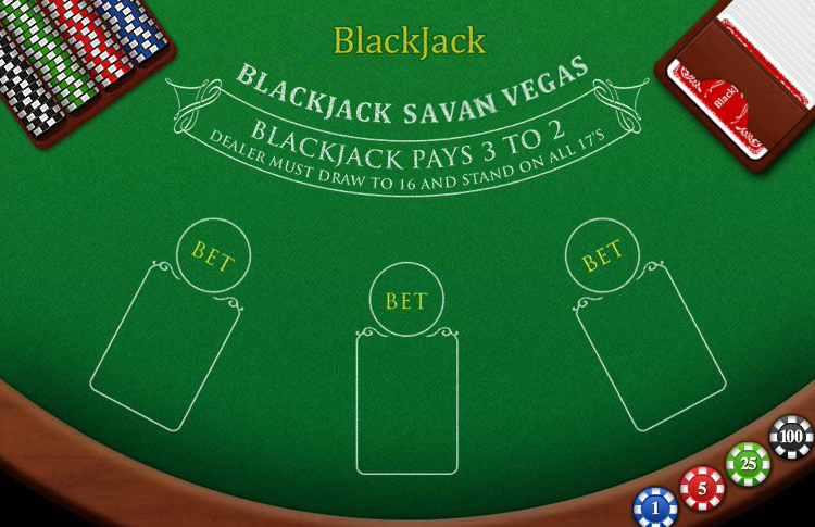 โต๊ะแบล็คแจ็ค ออนไลน์ blackjack table savanvegas